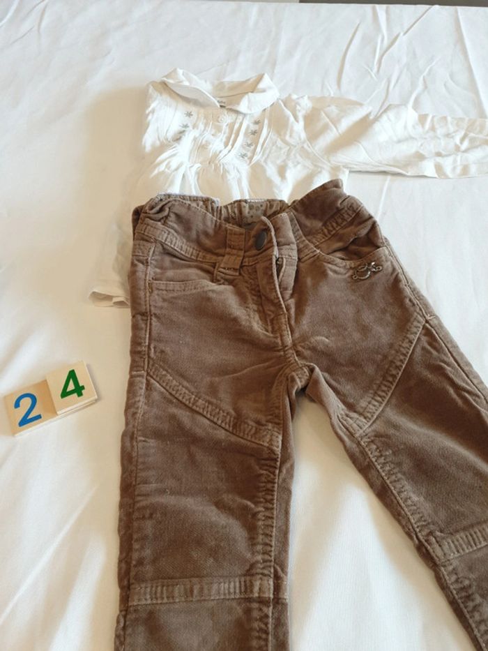 Ensemble pantalon t-shirt 24 mois