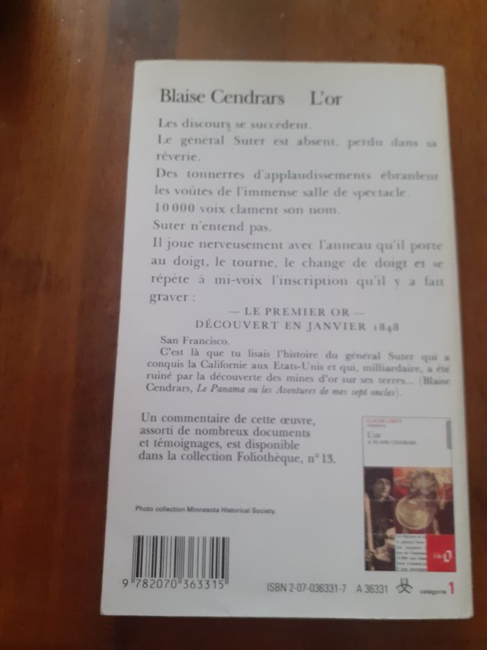 Livre "L'or" - photo numéro 2
