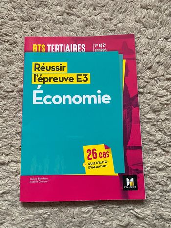 Économie épreuve E3 BTS