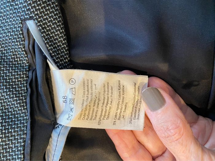 Veste costume bleue chiné - photo numéro 10