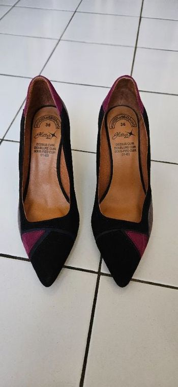 Escarpins daim T 36