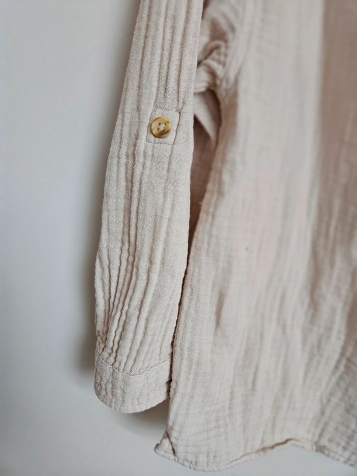 Chemise écru gaze de coton Zara 6 ans - photo numéro 4