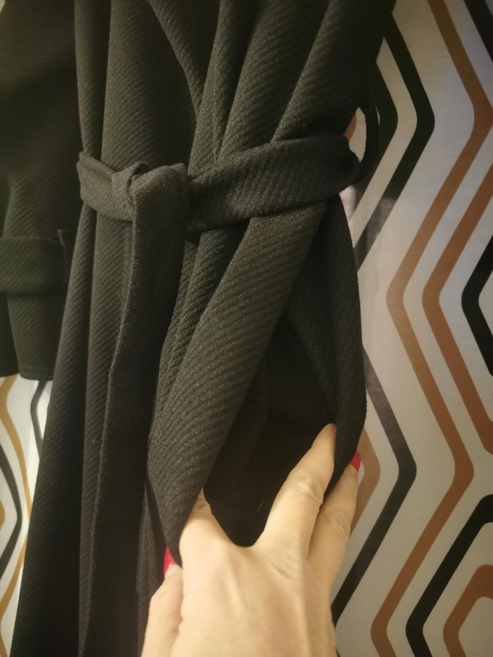 manteau oversize couleur noir - photo numéro 2