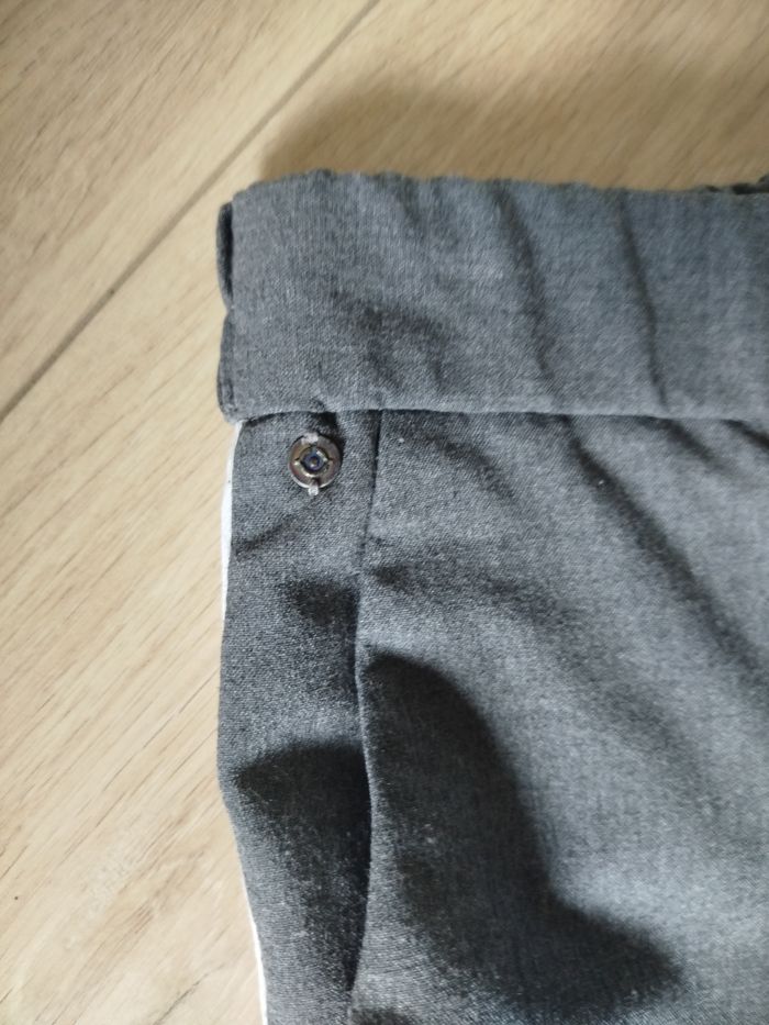 Pantalon Chino gris bande blanche Bonobo 38 - photo numéro 4
