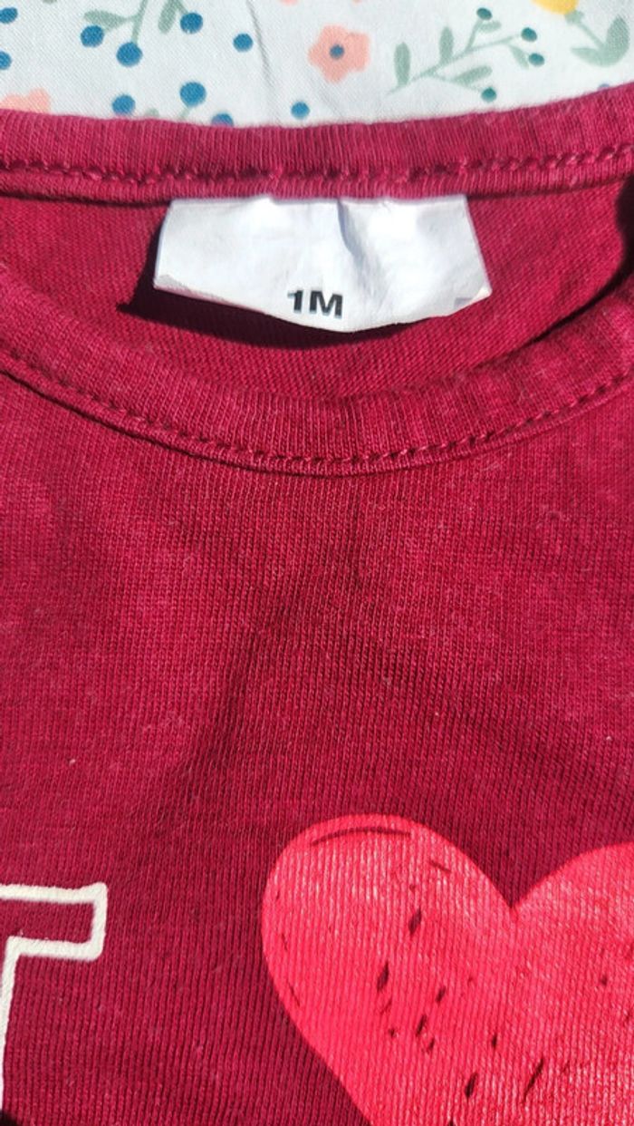 T-shirt bordeaux - photo numéro 3