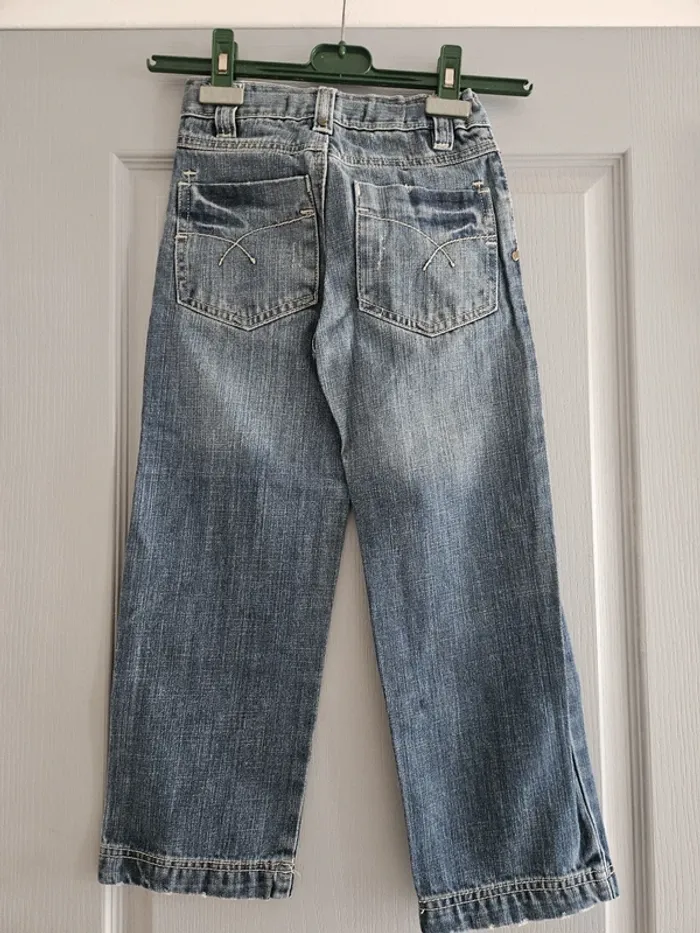 Jean droit garçon - Taille 7 ans (120cm) - Okaidi - Bleu - photo numéro 3