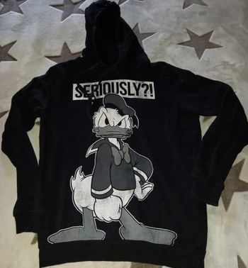Sweat à capuche disney donald seriously fb Sister taille S