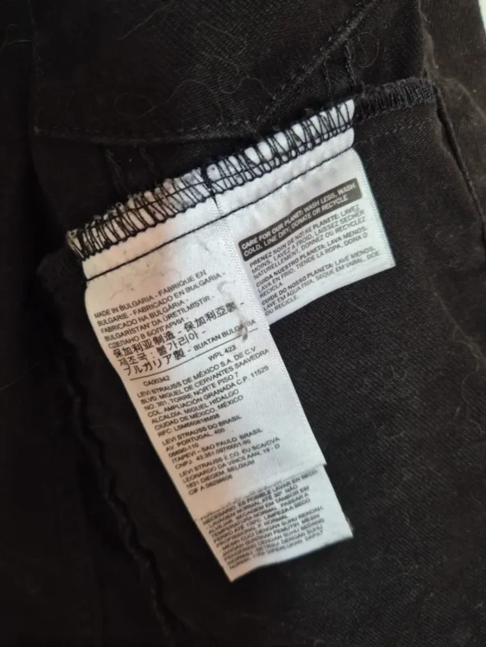 Veste en jeans LEVI'S authentique taille S noir - photo numéro 11