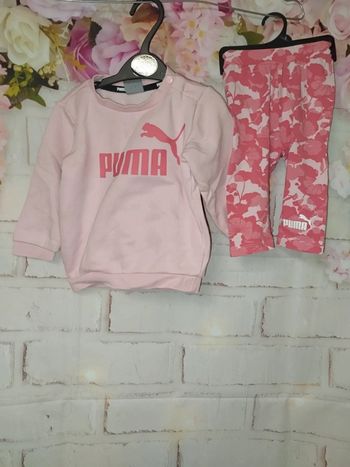 Ensemble rose jogging 6/9mois fille