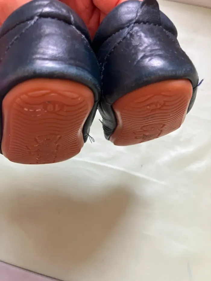 Chaussures souples Froddo 1iers pas en cuir bleu marine  Froddo taille 19 - photo numéro 6