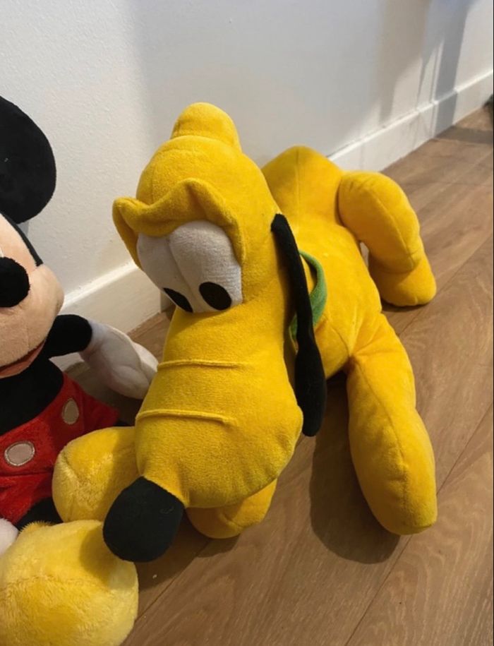 Lot de peluche disney mickey / pluto - photo numéro 4