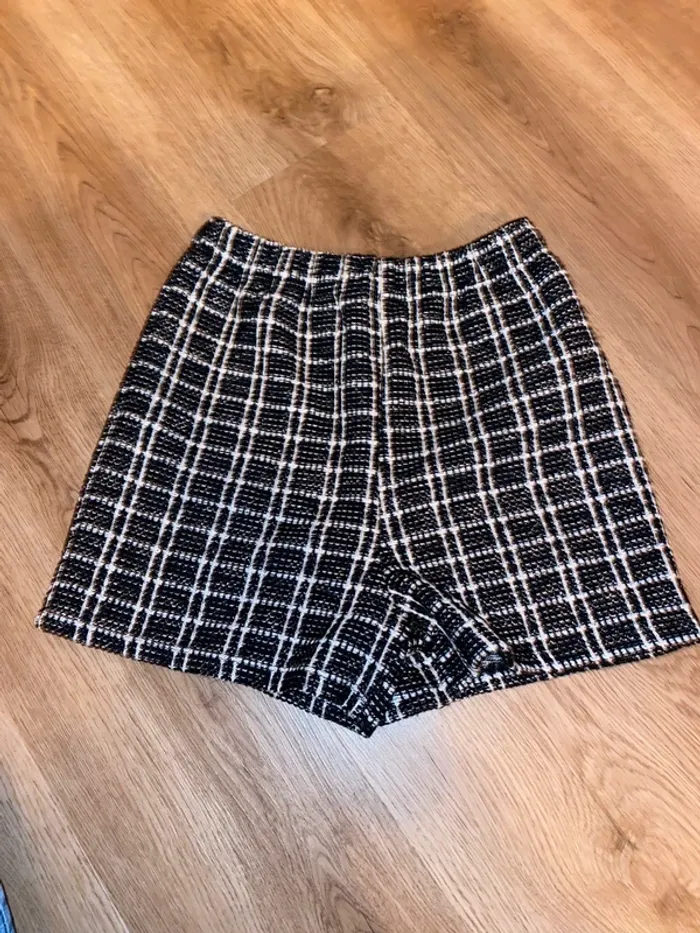 Short à carreaux noir blanc / Kiabi - photo numéro 4