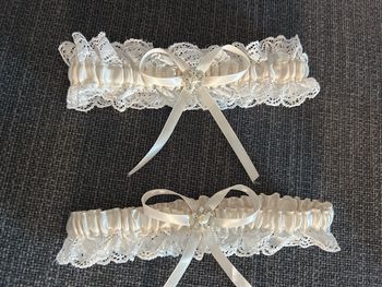 Lot de 2 très belles jarretières pour mariée