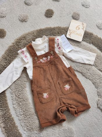 Ensemble salopette 6 mois 