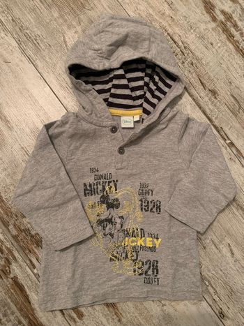 T-shirt à capuche manches longues Disney