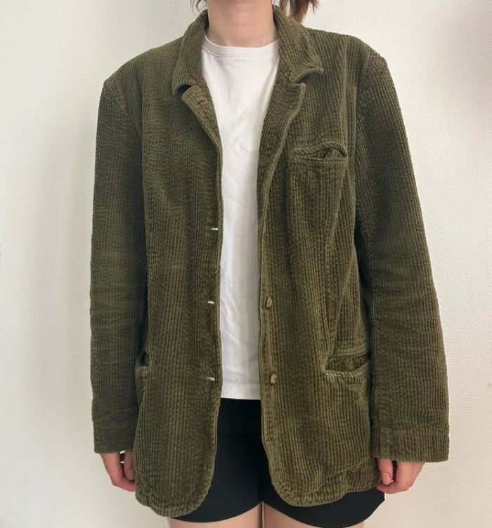 Blazer oversize 100% coton vintage - photo numéro 5