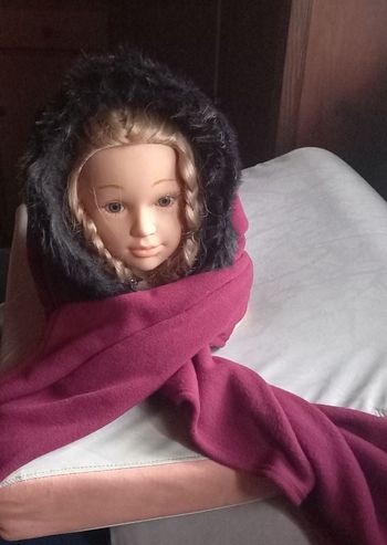 Bonnet écharpe  intégrée