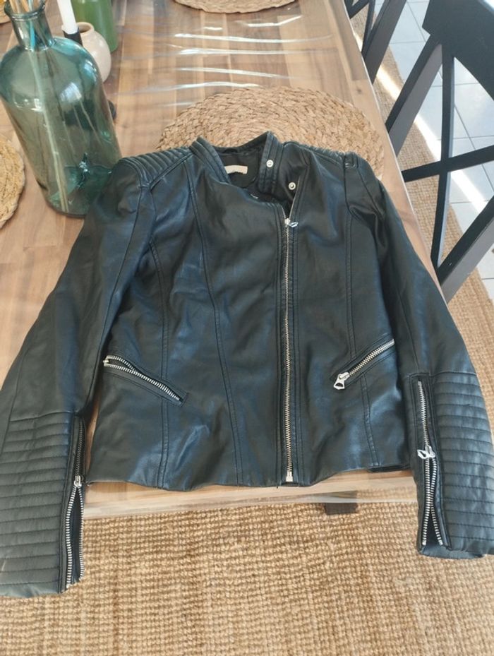 Veste en cuir femme taille 36 H&M