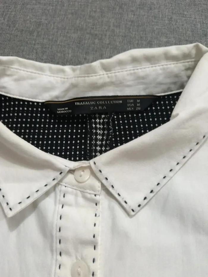 C65 robe noir/blanc Zara M - photo numéro 3