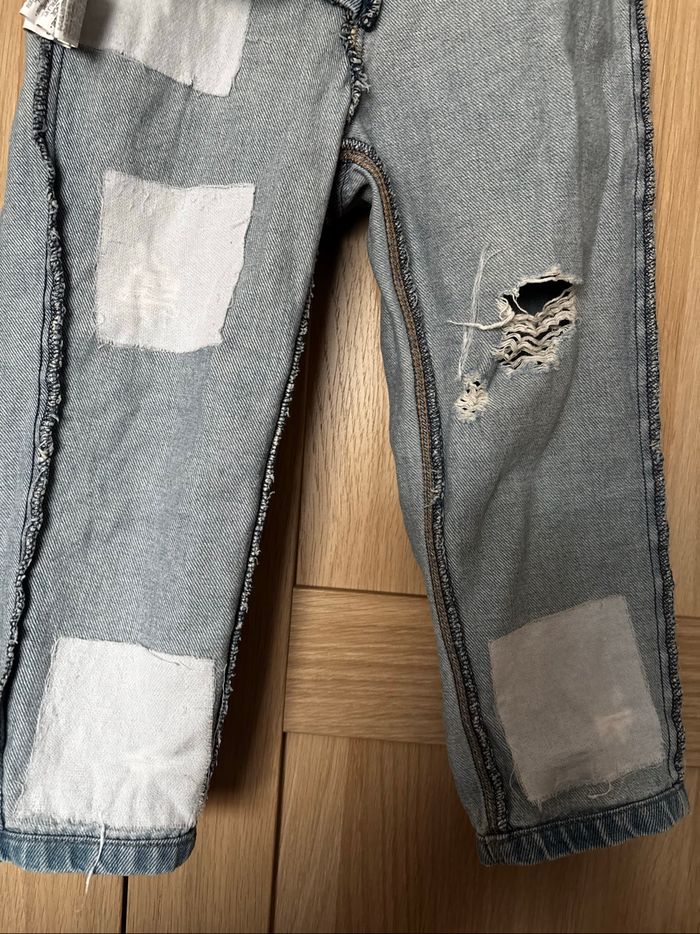 Jean mom bleu effet déchiré KIABI t.4ans - photo numéro 6