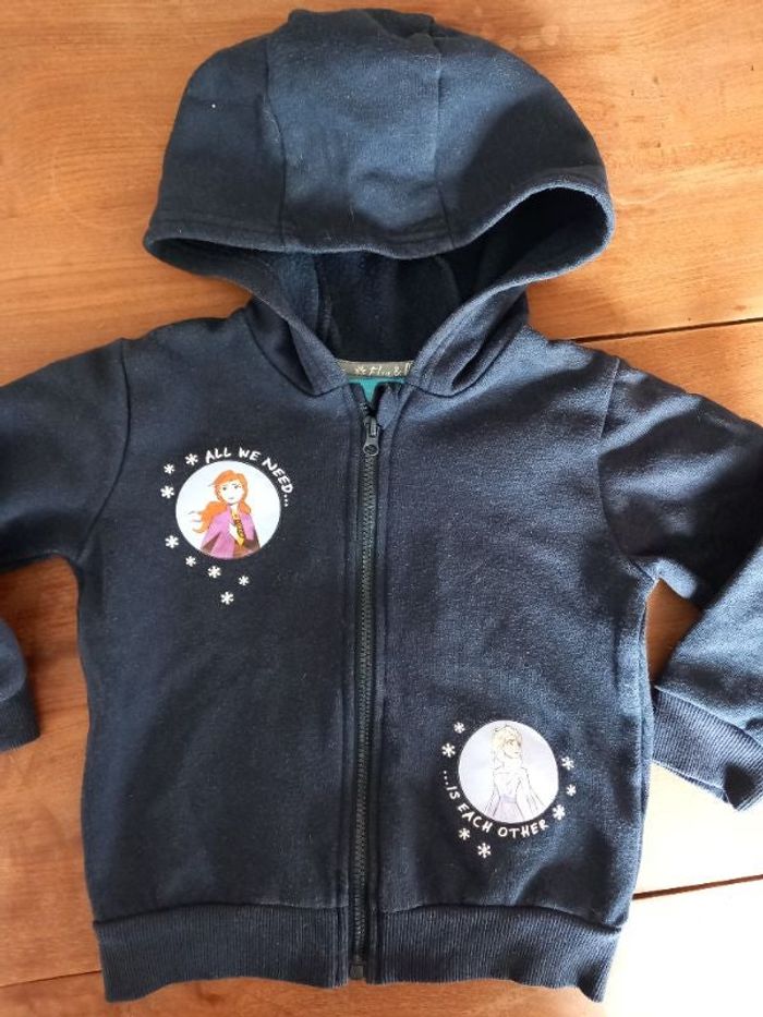 Sweat zippé Reine des neige