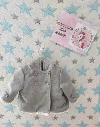 Manteau fourrée kiabi - 3 mois / 62 cm - Très bon état