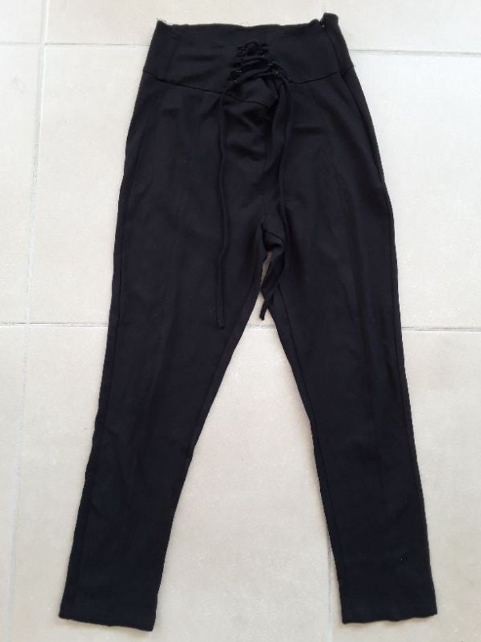Pantalon à nouer noir femme 38 VENCA BE
