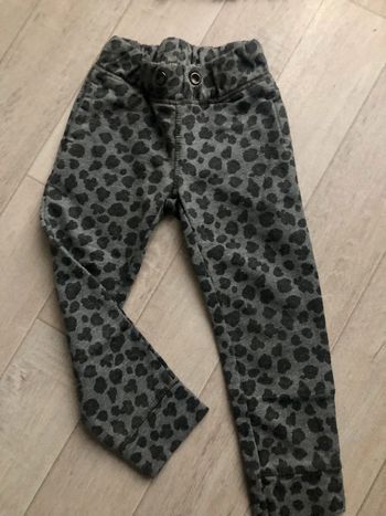 Pantalon jogging gris noir fille