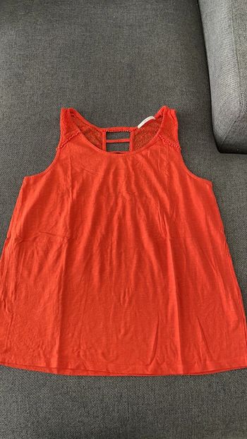 Débardeur orange camaïeu