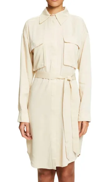 Robe ceinture Esprit beige femme Taille M Neuf