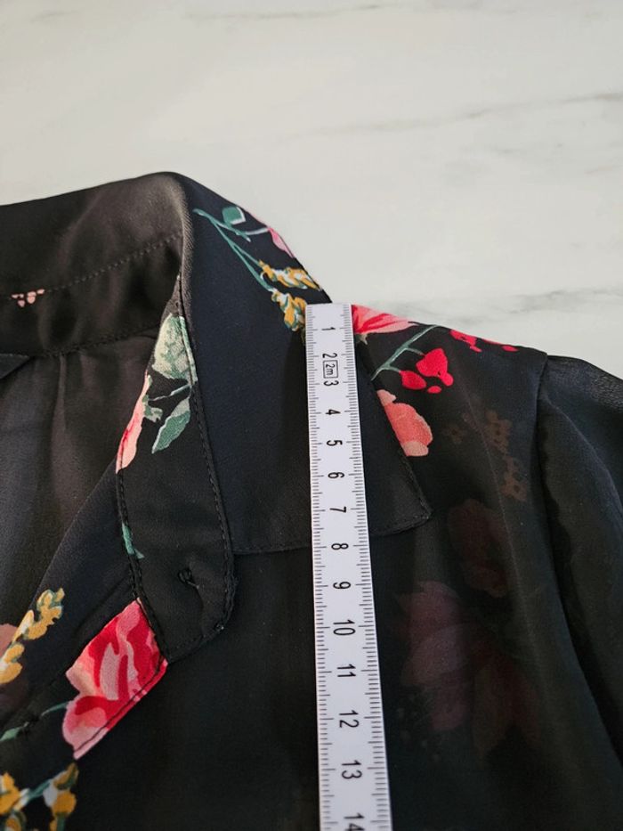 MS Mode chemisier voile transparent à fleurs taille 42 - photo numéro 14