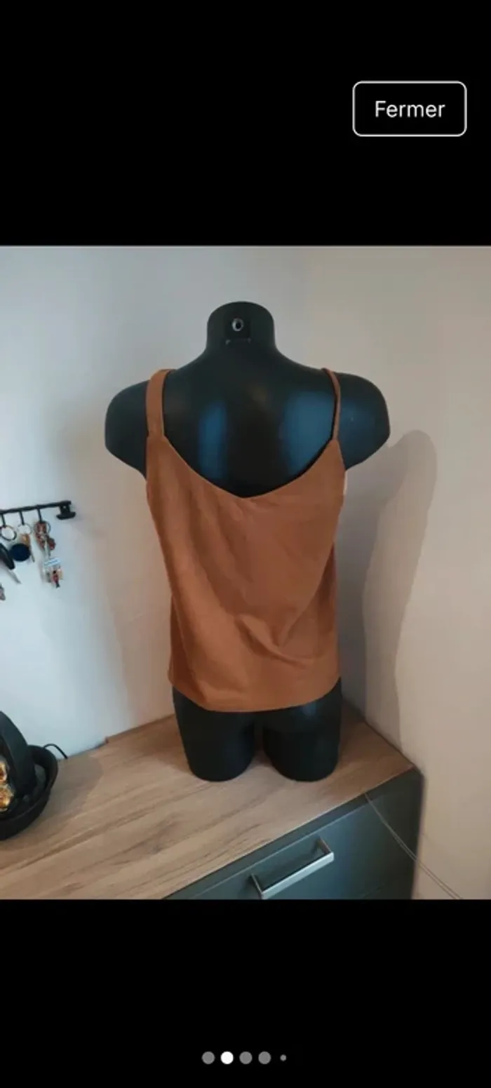 T-shirt effet daim taille m mulaya - photo numéro 2