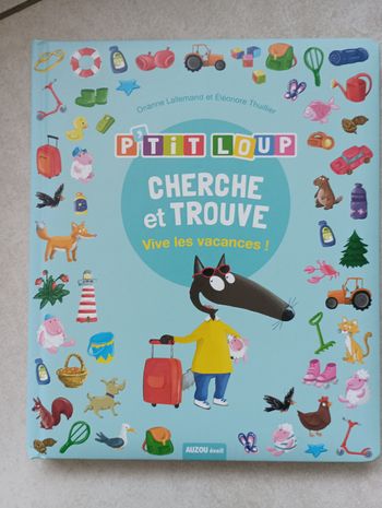 Livre cherche et trouve p'tit loup vive les vacances