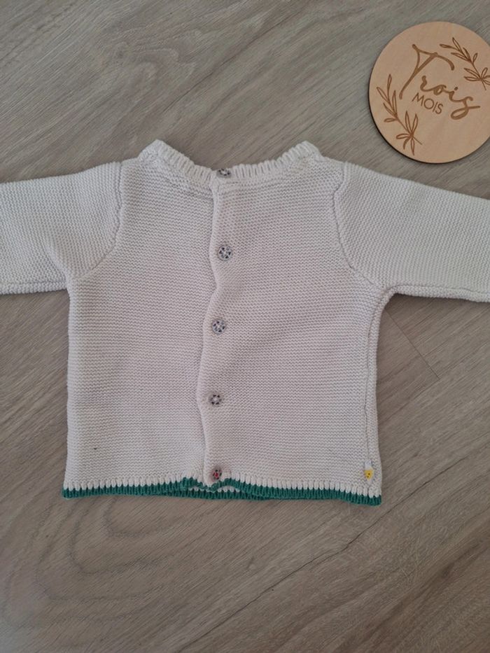 Pull blanc brodé Sergent Major - photo numéro 4