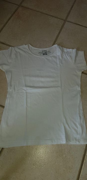 Tee-shirt manches courtes blanc