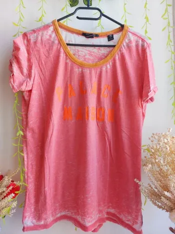 T-shirt Scotch & Soda – S – Orange/Fuchsia – État : Excellent