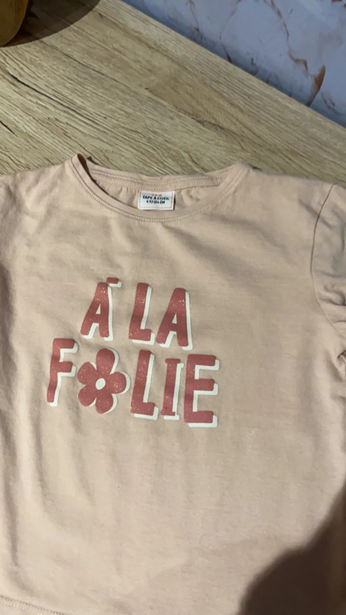 T-shirt manches longues rose - photo numéro 3