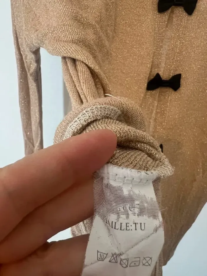 Pull brillant à noeuds - photo numéro 5