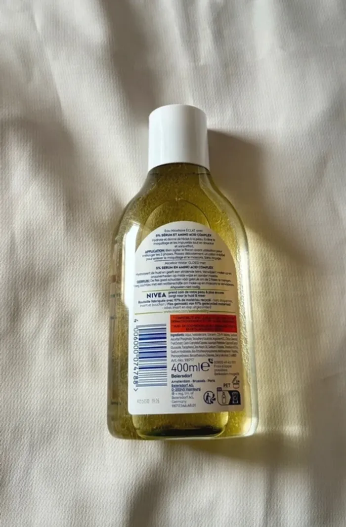 Eau micellaire Nivea - skin glow - photo numéro 2