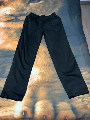 Pantalon survêtement tissu noir homme (L)