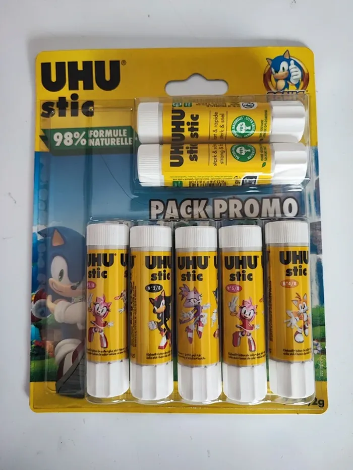 Lot de 7 tubes de colle UHU
