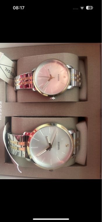 Coffret montre femme et homme