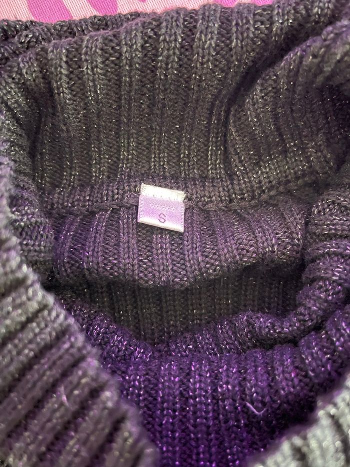 Robe pull col roulé noir - photo numéro 9