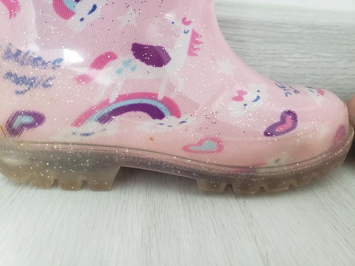 Bottes de pluie licorne lumineuse taille 26 - photo numéro 9