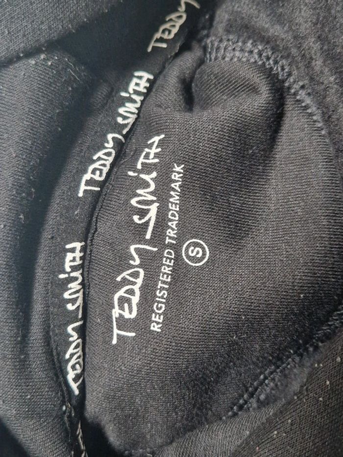 Pull à capuche noir Teddy Smith taille S - photo numéro 4