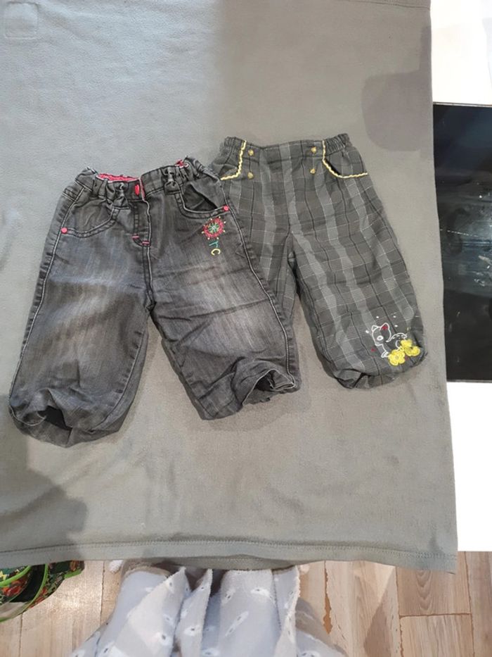 Lot de 2 pantalons doublé chaud