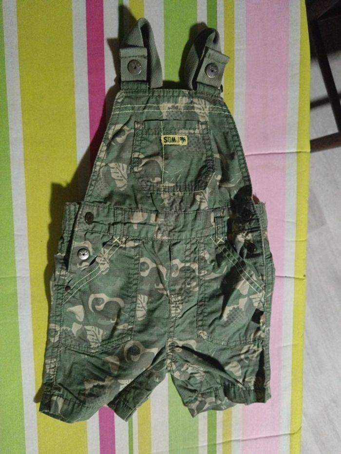 Salopette short militaire