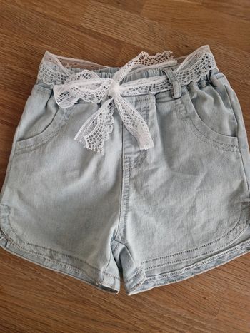 Short en jean clair Shein 6 ans