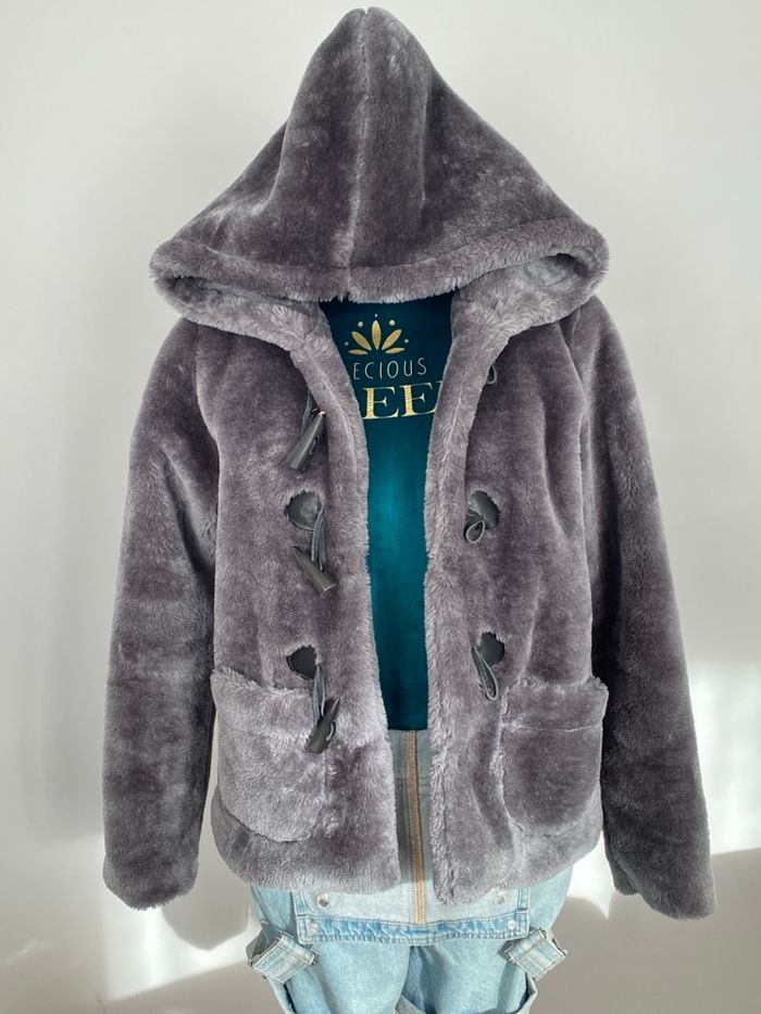 Veste Manteau Doux Épais Grande Capuche