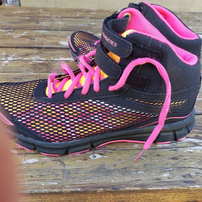 Baskets Noires Orange Rose - photo numéro 2